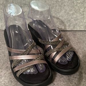 Skechers Women's Strappy Sandals - Black and Brown